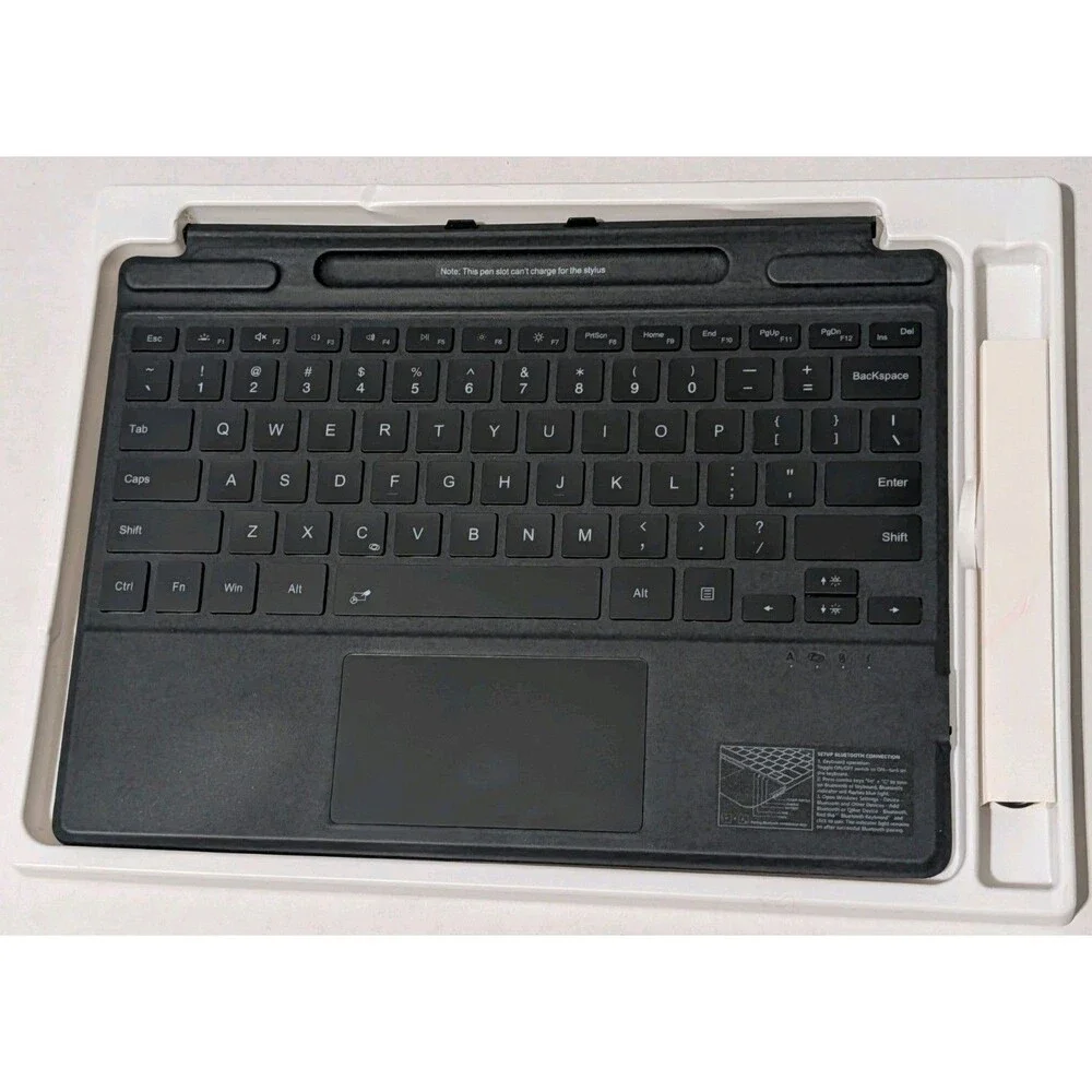 Beesufar Surface Pro Keyboard Bluetooth Type Cover Backlit Touchpad New